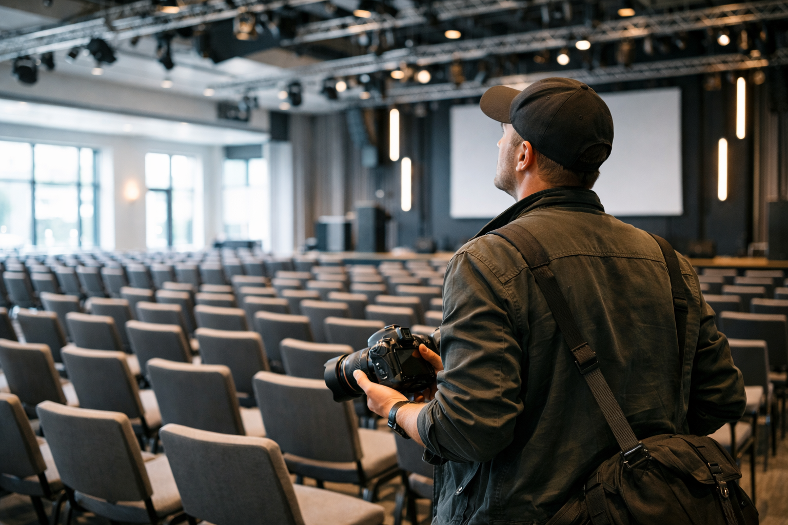 Mekân ön keşfi sırasında ışık testi